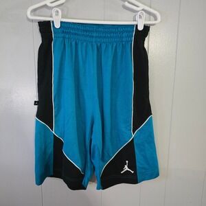 Jordan Basketball Shorts Mens Small Teal Black Dri-FIT Mesh Jumpman Logo